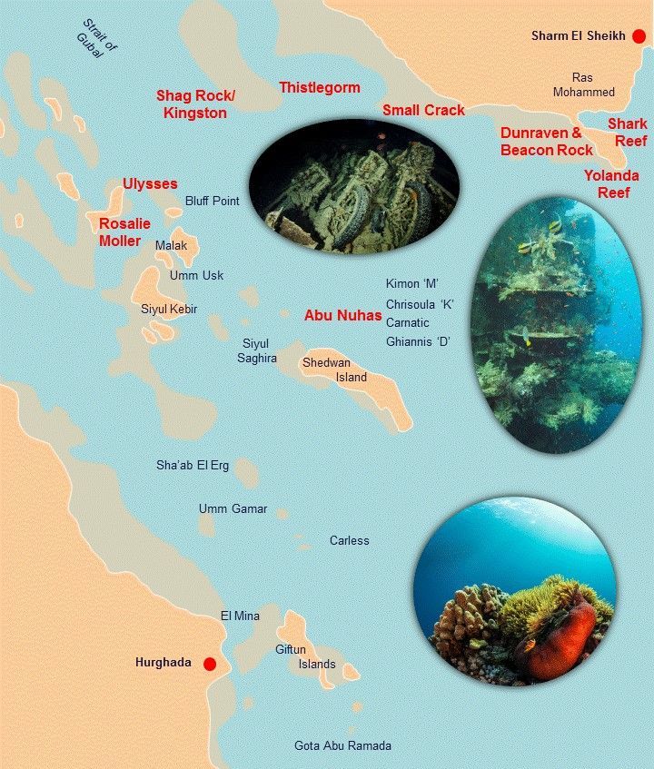 Northern wrecks reefs Red Sea 1