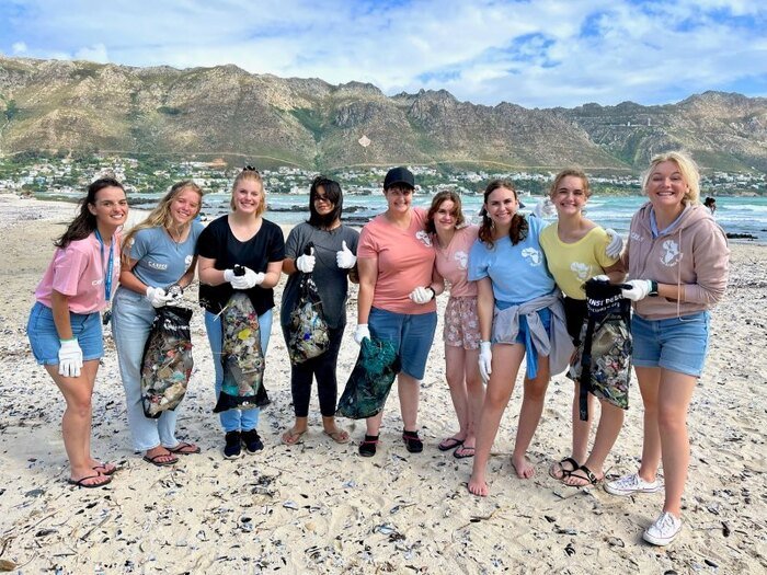 Conservation beach cleanup