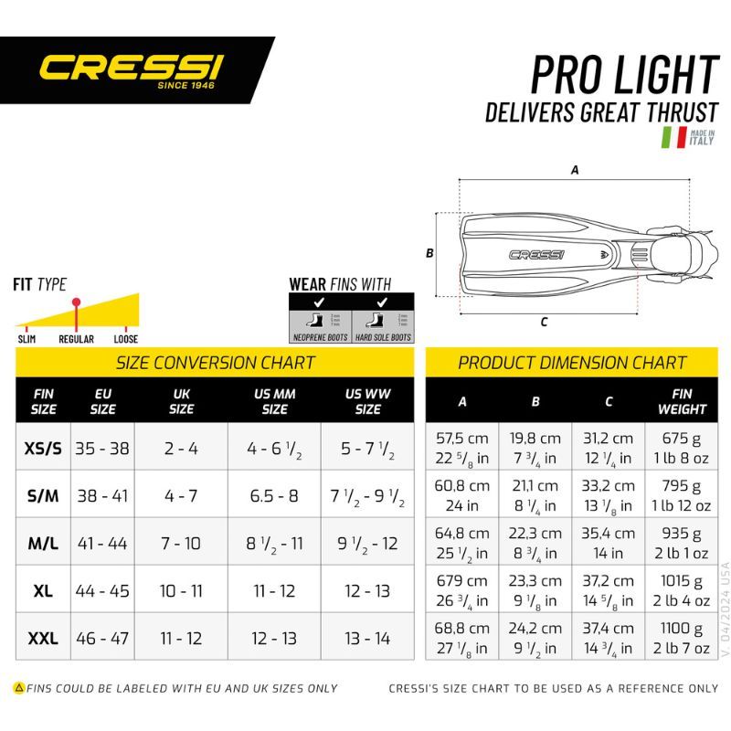 Cressi Pro Light Fins - Image 13