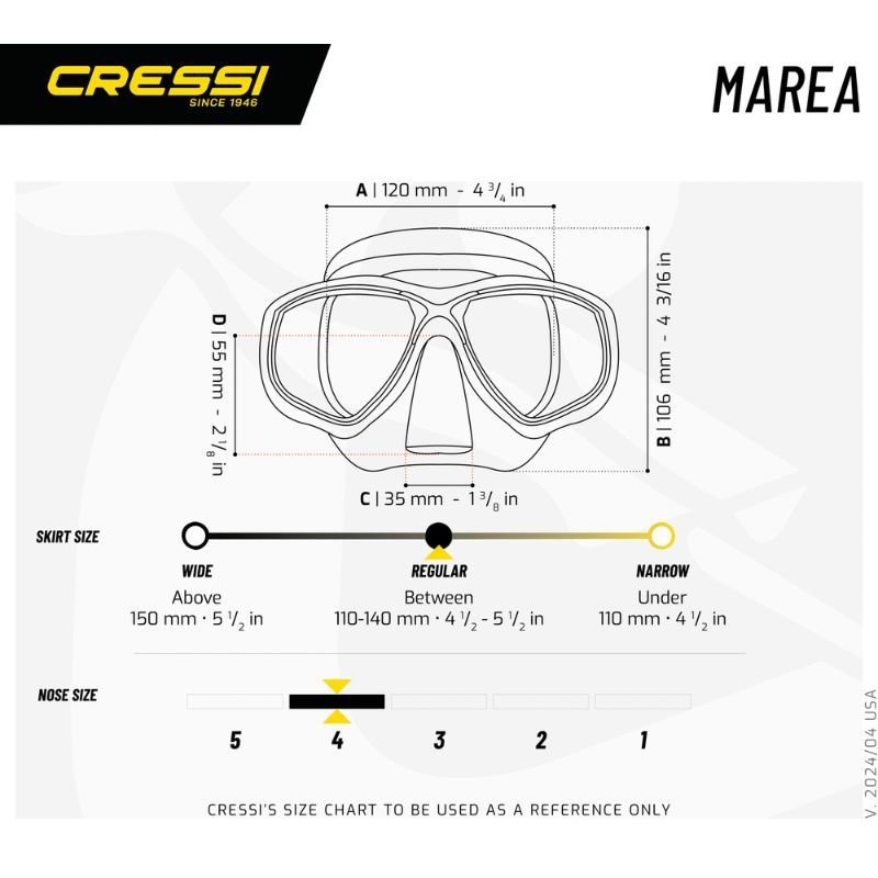 Cressi Marea + Gamma Mask & Snorkel Combo - Image 3