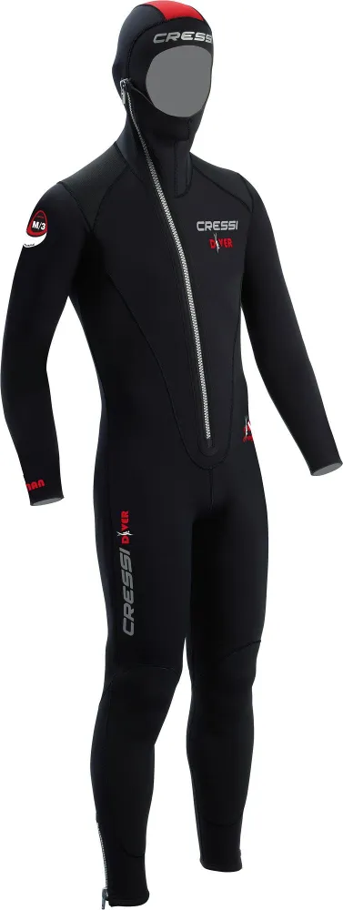 diver-lady-monopiece-wetsuit-7mm-m-3#14.jpg. Diver Monopiece Wetsuit 7mm
