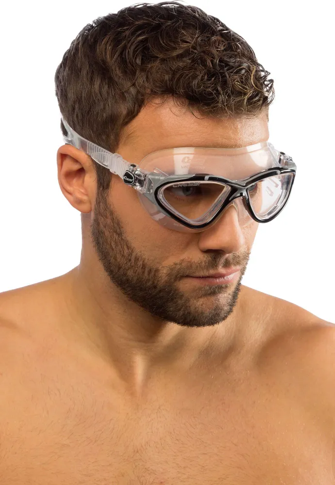 planet-goggles-sil-clear-frame-black-silver#3.jpg. Planet Swimming Goggles