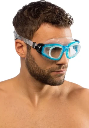 galileo-goggles-t-glass-sil-frame-aquamarina#2.jpg. Galileo Swimming Goggles
